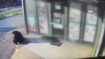 Market çalışanı ölümle burun buruna geldi refleksi ile hayatta kaldı